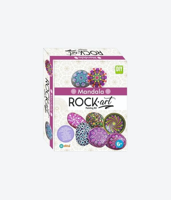 Ekta Mandala Rock Art Painting Kit, DIY Dot Art Craft Set with Stones