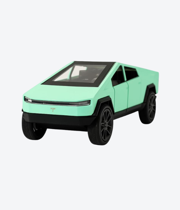 Tesla Cybertruck Toy Car with LED Lights โ 1:32 Scale Die-Cast Model - Image 3