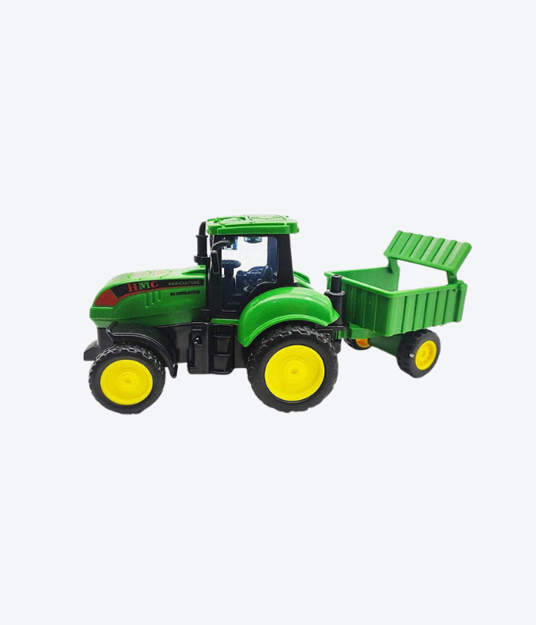 Agriculture Farm Tractor Kids Toys with Trolley, and Friction Powered
