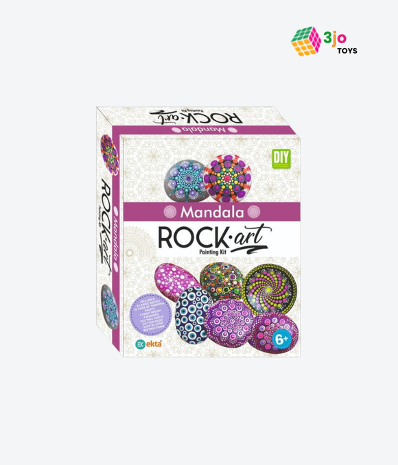 Ekta Mandala Rock Art Painting Kit, DIY Dot Art Craft Set with Stones