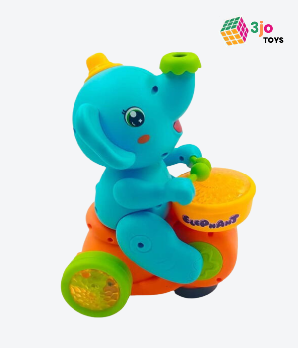 Ball Blowing Musician Elephant - Toy with Light and Music