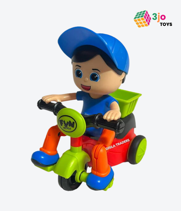 Mini Tricycle | Friction Small Boy Riding Cartoon Scooter
