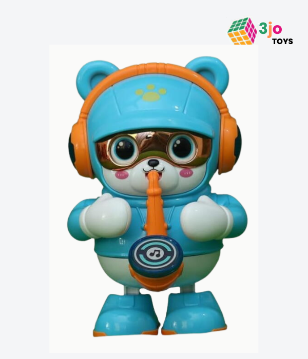 Dancing Saxophone Bear Toy - Music & Light-Up – Musical Plush for Kids