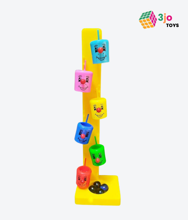 Bucket Marble Roll Game-Interactive Clown-Themed Marble Roller Toys
