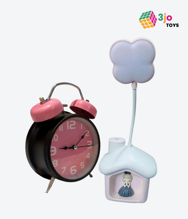 Alarm Clock & LED Study Lamp Combo