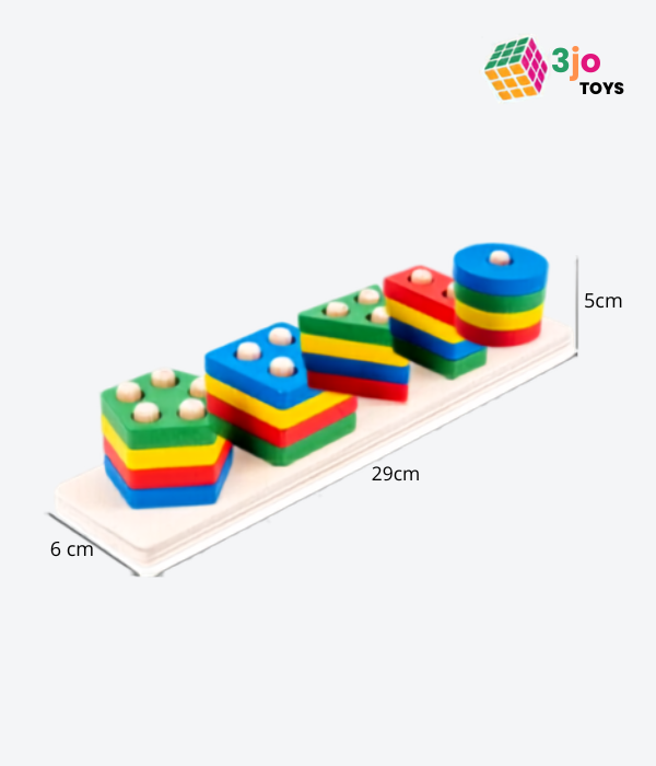 Wooden Geometric Shape Sorter | Educational Toys